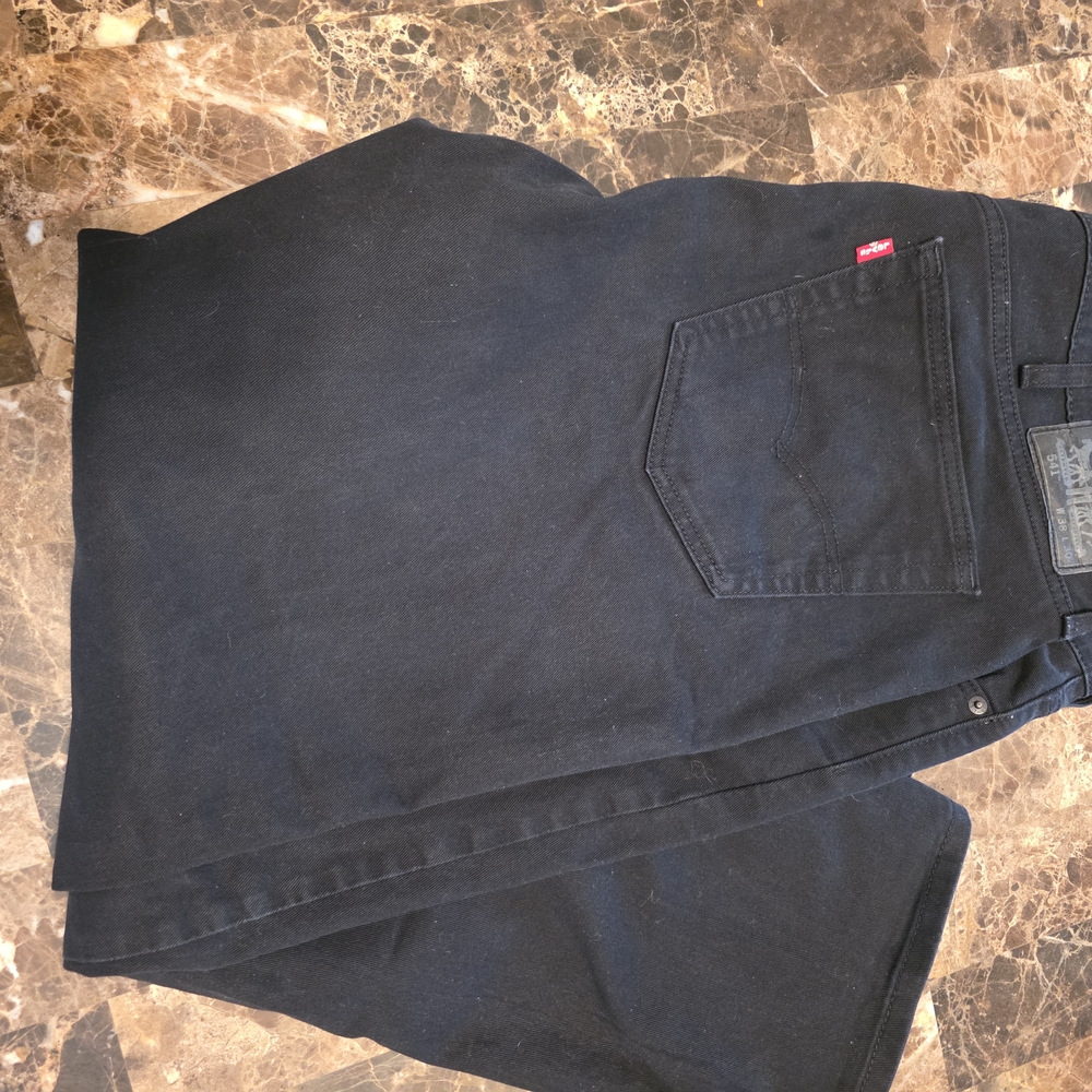 Levi's Men's Dark BlackStraight Jeans 38x30